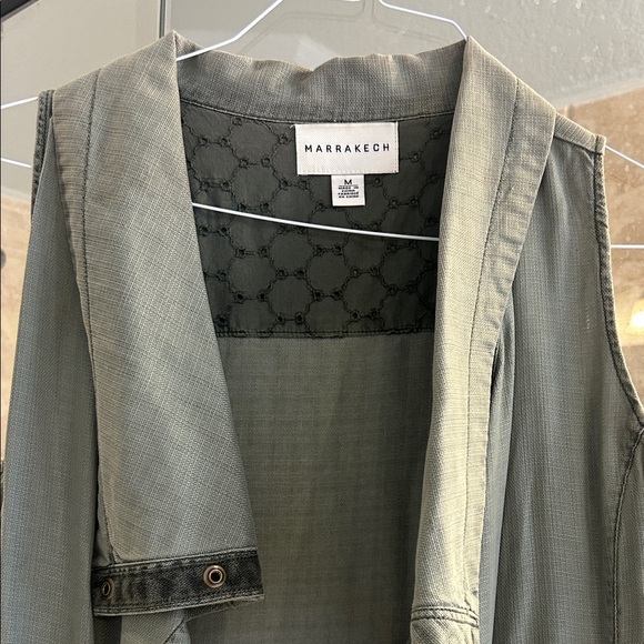 Anthropologie Marrakech Green Sleeveless Vest - Picture 1 of 5